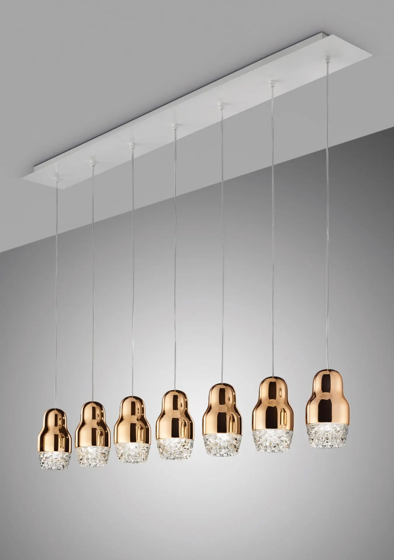 Siebenflammige Designer-LED-Hängeleuchte Fedora Axo Light – Bild 3