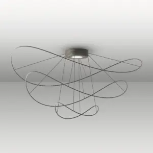 Traumhafte LED-Deckenleuchte Hoops Schwarz Axo Light