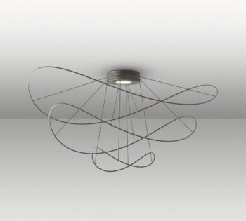 Traumhafte LED-Deckenleuchte Hoops Schwarz Axo Light