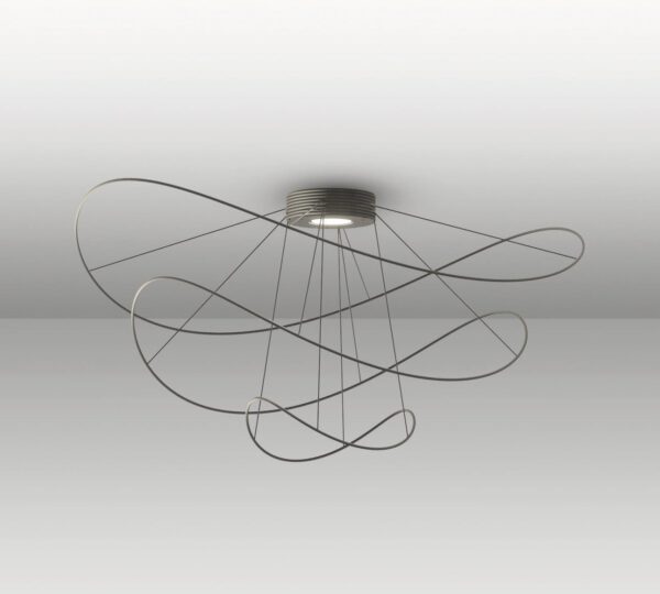 Traumhafte LED-Deckenleuchte Hoops Schwarz Axo Light