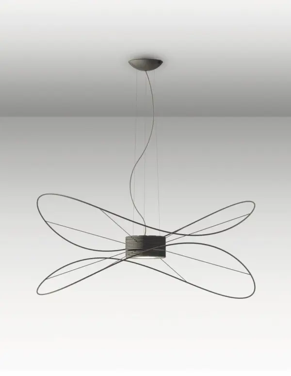 Traumhafte LED-Hängeleuchte Hoops Schwarz Axo Light