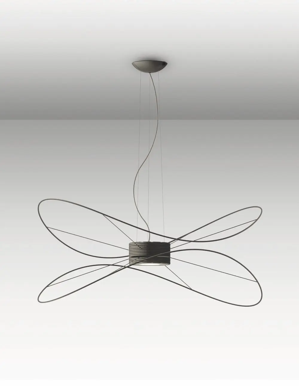 Traumhafte LED-Hängeleuchte Hoops Schwarz Axo Light – Bild 1