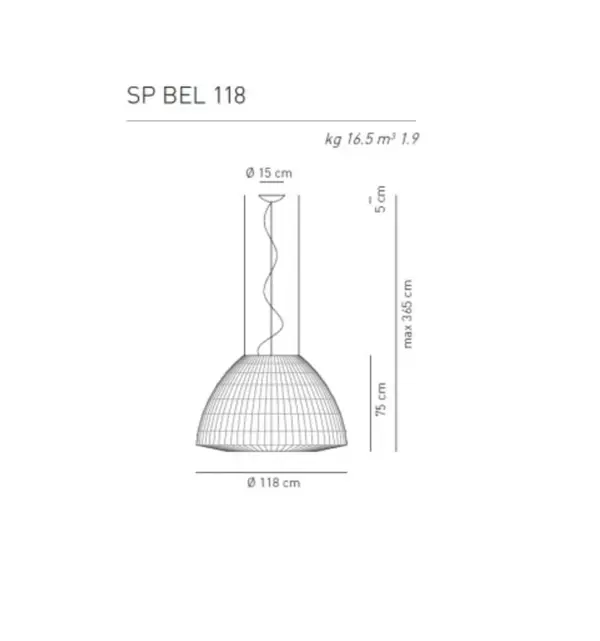 Designer-Hängeleuchte Bell ø 118 cm Axo Light