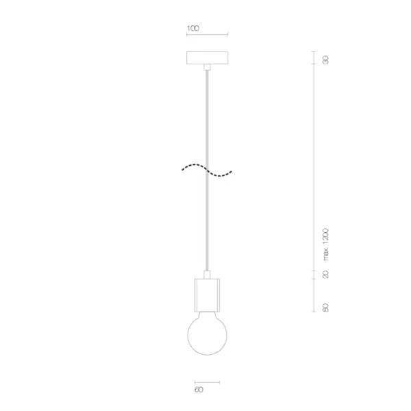 Beton-Hängeleuchte Kalla Quadro