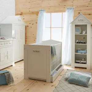 Babybett Marseille Kiefernholz 120x60 cm – Bild 3