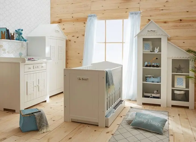 Babybett Marseille Kiefernholz 120x60 cm – Bild 3