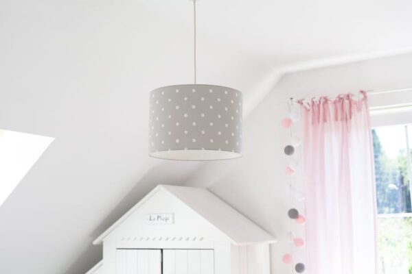 Hängeleuchte LOVELY DOTS GRAU