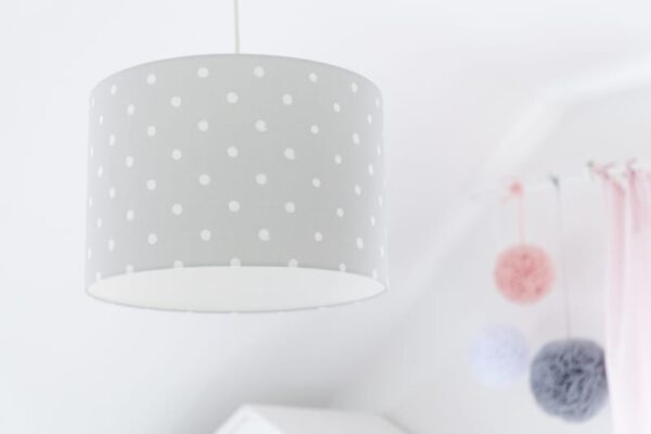 Hängeleuchte LOVELY DOTS GRAU