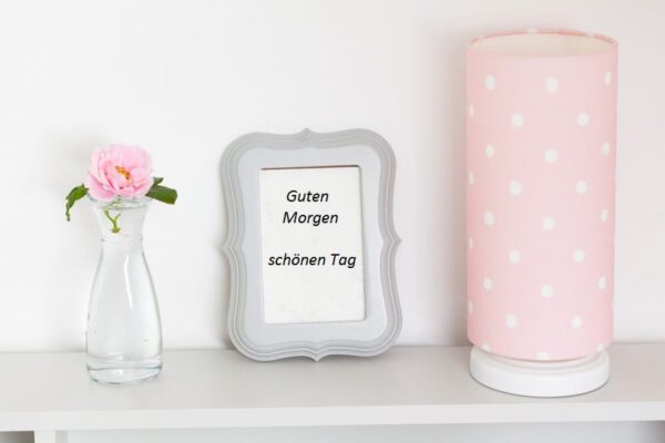 Nachttischlampe  LOVELY DOTS PINK