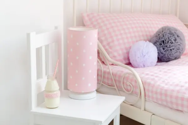 Nachttischlampe LOVELY DOTS PINK