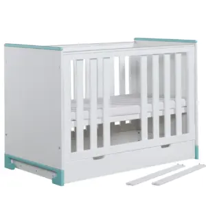 Babybett TOTO 120x60 cm Rosa oder Türkis – Bild 9