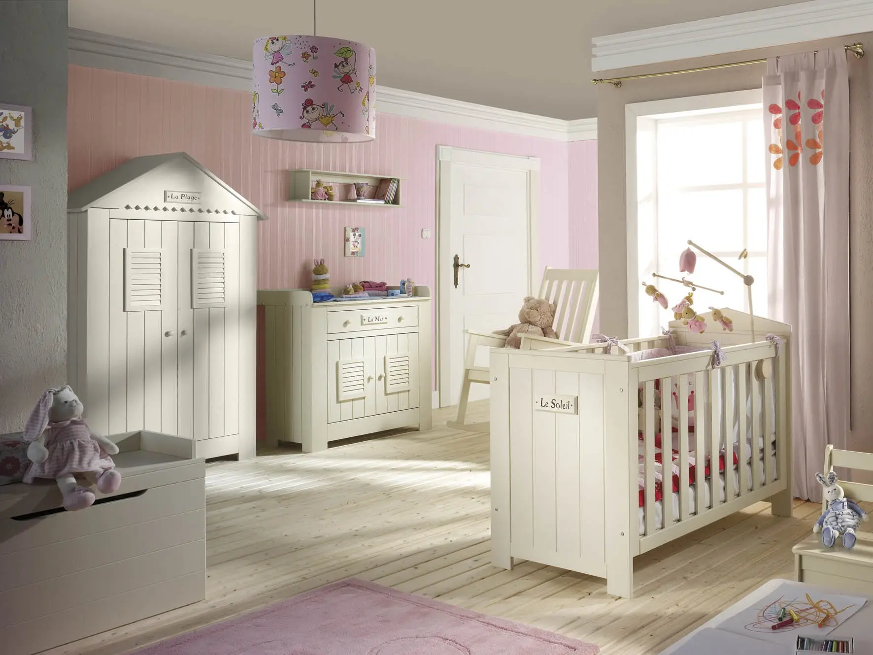 Babybett Marseille Kiefernholz 120x60 cm – Bild 1