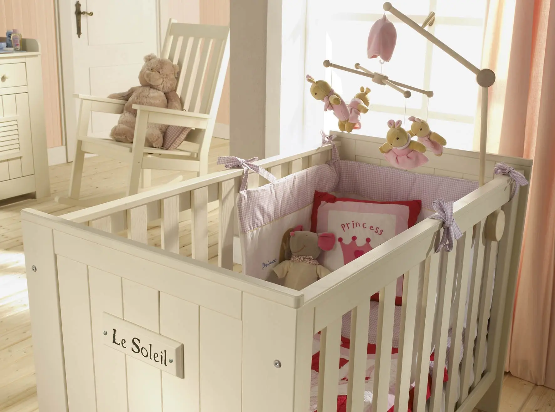 Babybett Marseille Kiefernholz 120x60 cm – Bild 2
