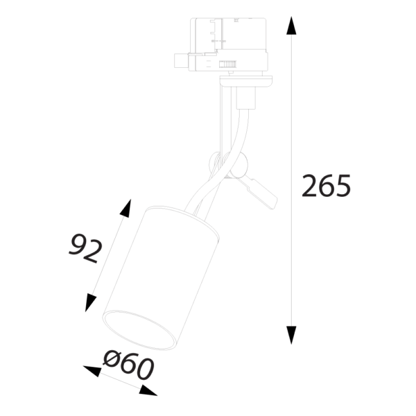 Spot MINORIS für 3-Phasen Stromschiene