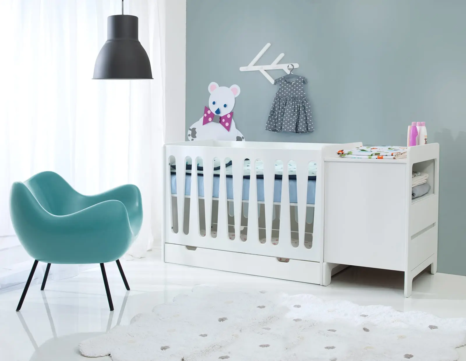 Babybett  Moon 120x60 cm – Bild 13