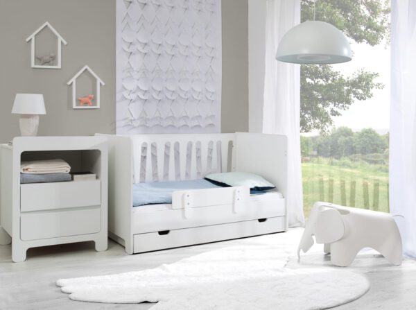 Umbauseitenteil mit Rausfallschutz für Kinderbetten Moon/Basic