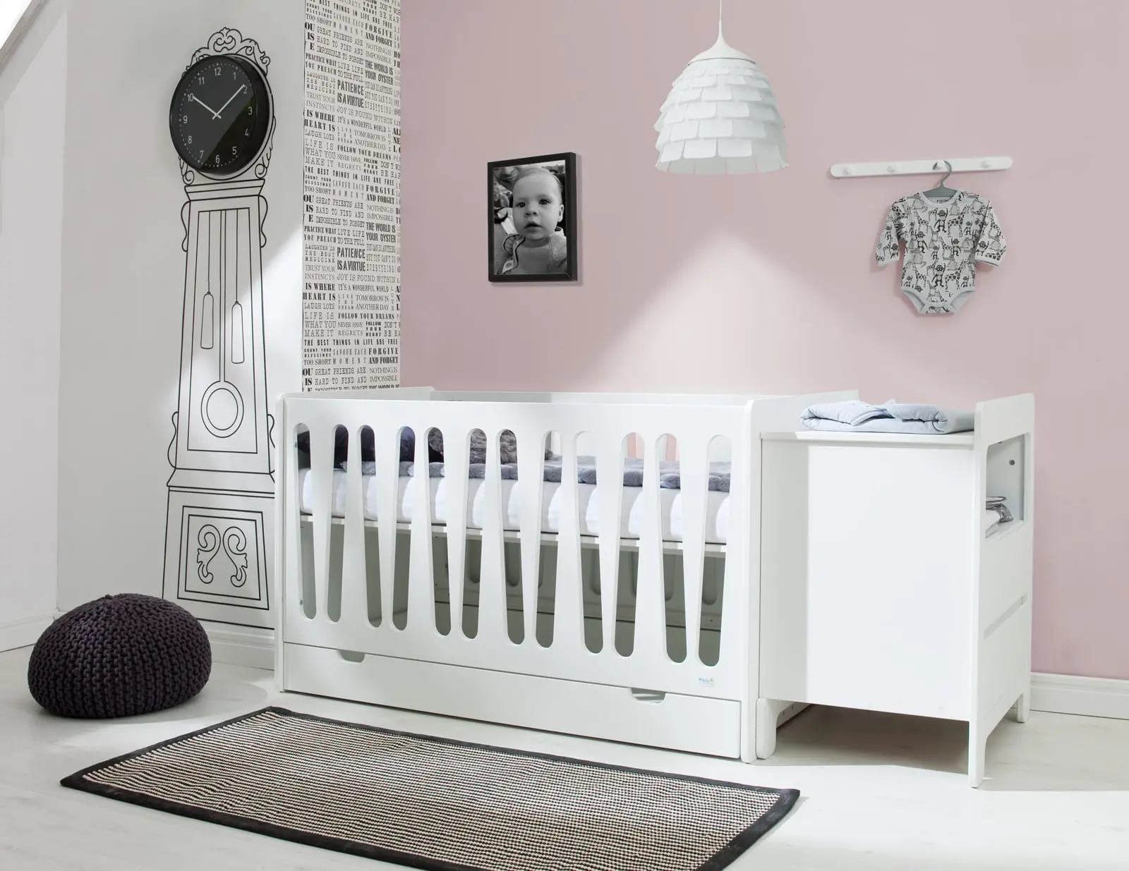 Babybett Kinderbett Juniorbett  Moon 140x70 cm – Bild 8