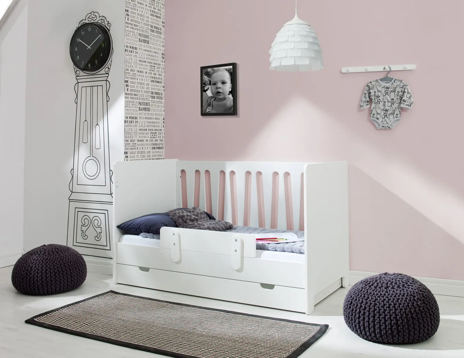 Babybett Kinderbett Juniorbett  Moon 140x70 cm – Bild 7