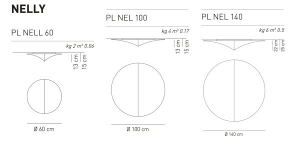 Moderne Wand-Deckenleuchte Nelly Axo Light