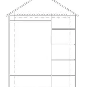 Marseille MDF- Kleiderschrank 3-türig – Bild 2