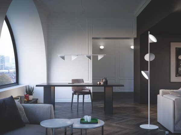 Moderne einflammige LED-Wand-/Deckenleuchte Orchid Axo Light