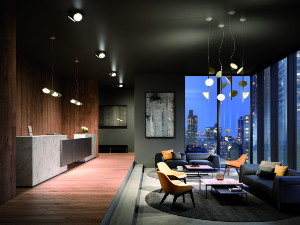 Moderne dreiflammige LED-Deckenleuchte Orchid Axo Light