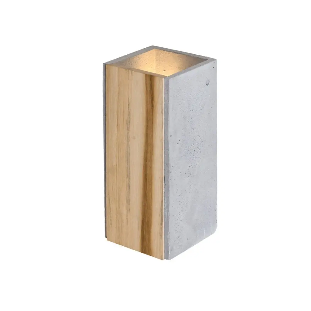 Beton-Wandleuchte Orto Teak – Bild 5