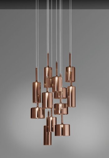 Dekorative Glas-Hängeleuchte Spillray 12 Axo Light