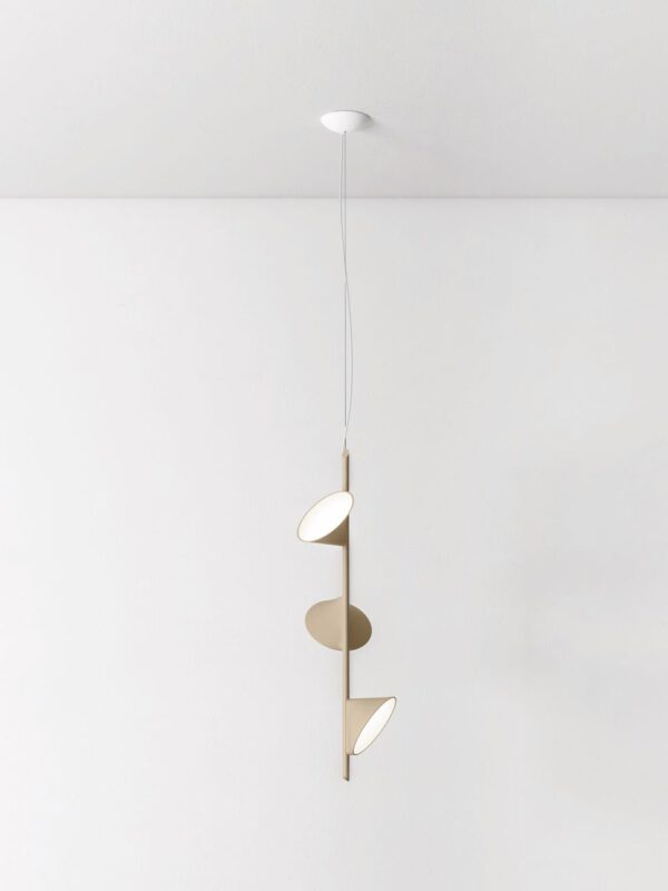 Stilvolle dreiflammige LED-Hängeleuchte Orchid Axo Light