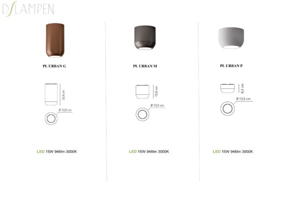Geometrische Led-Deckenleuchte Urban Axo Light