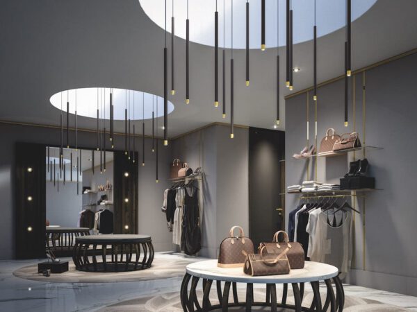 Elegante Led-Hängeleuchte Aufbau-oder Einbauversion Virtus Axo Light
