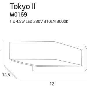 Quadratische LED-Wandleuchte Tokyo – Bild 3