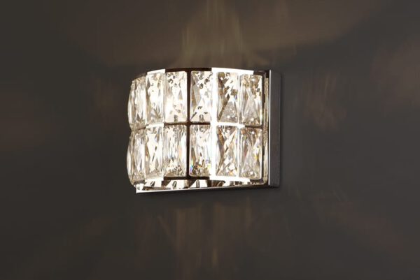 Kristall-Wandleuchte DIAMANTE II