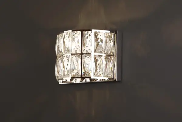 Kristall-Wandleuchte DIAMANTE II