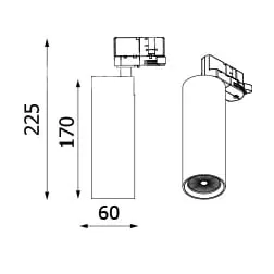 LED-Spot Ann SLM für 3-Phasen Stromschiene – Bild 3