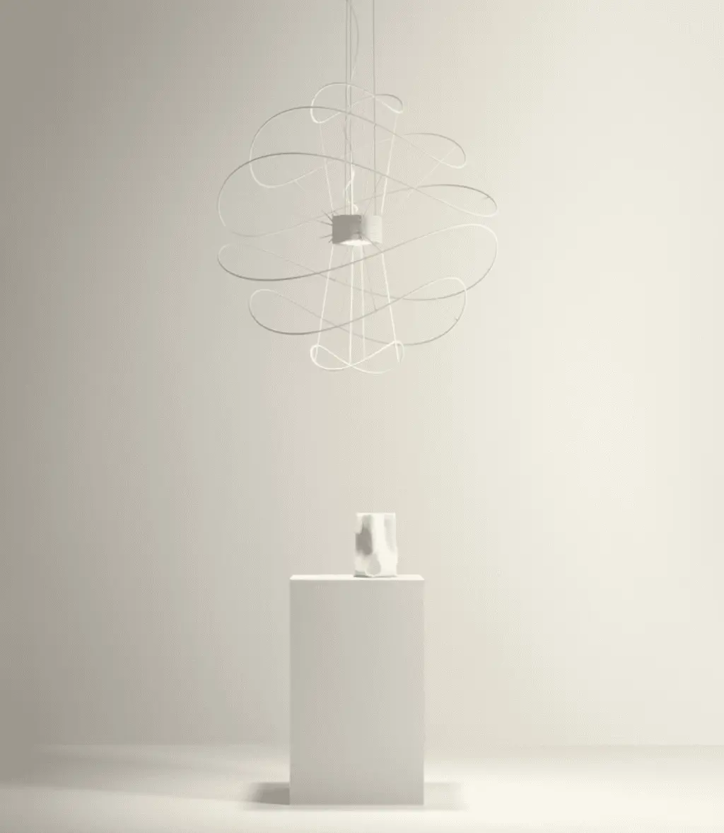 Design LED-Hängeleuchte Weiß Axo Light – Bild 5