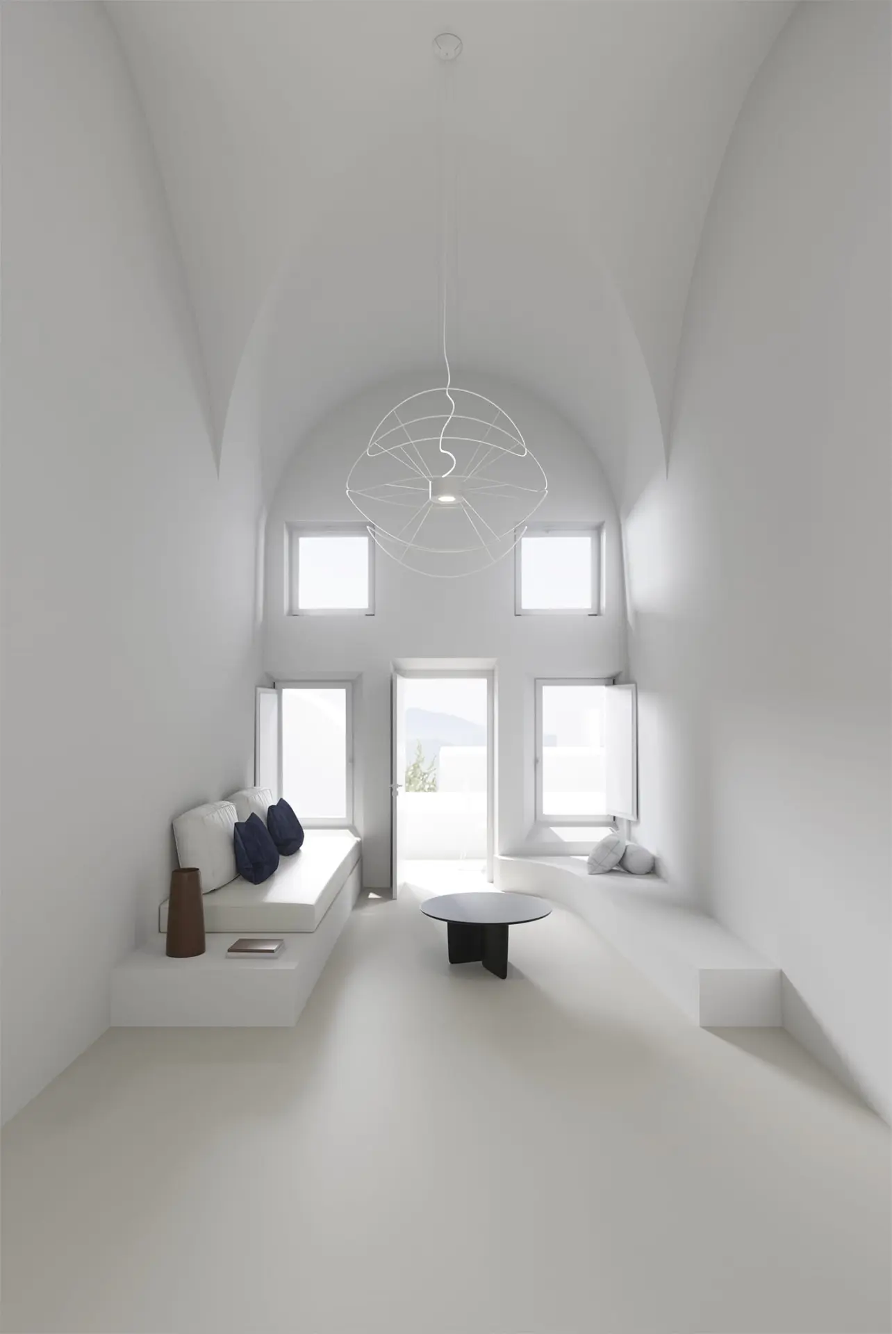 Design LED-Hängeleuchte Weiß Axo Light – Bild 4