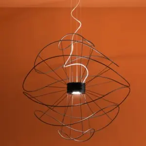 Traumhafte LED-Hängeleuchte Hoops Schwarz Axo Light – Bild 14