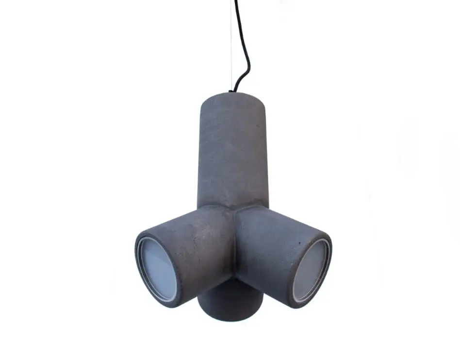 Beton-Hängeleuchte Tuuub – Bild 1