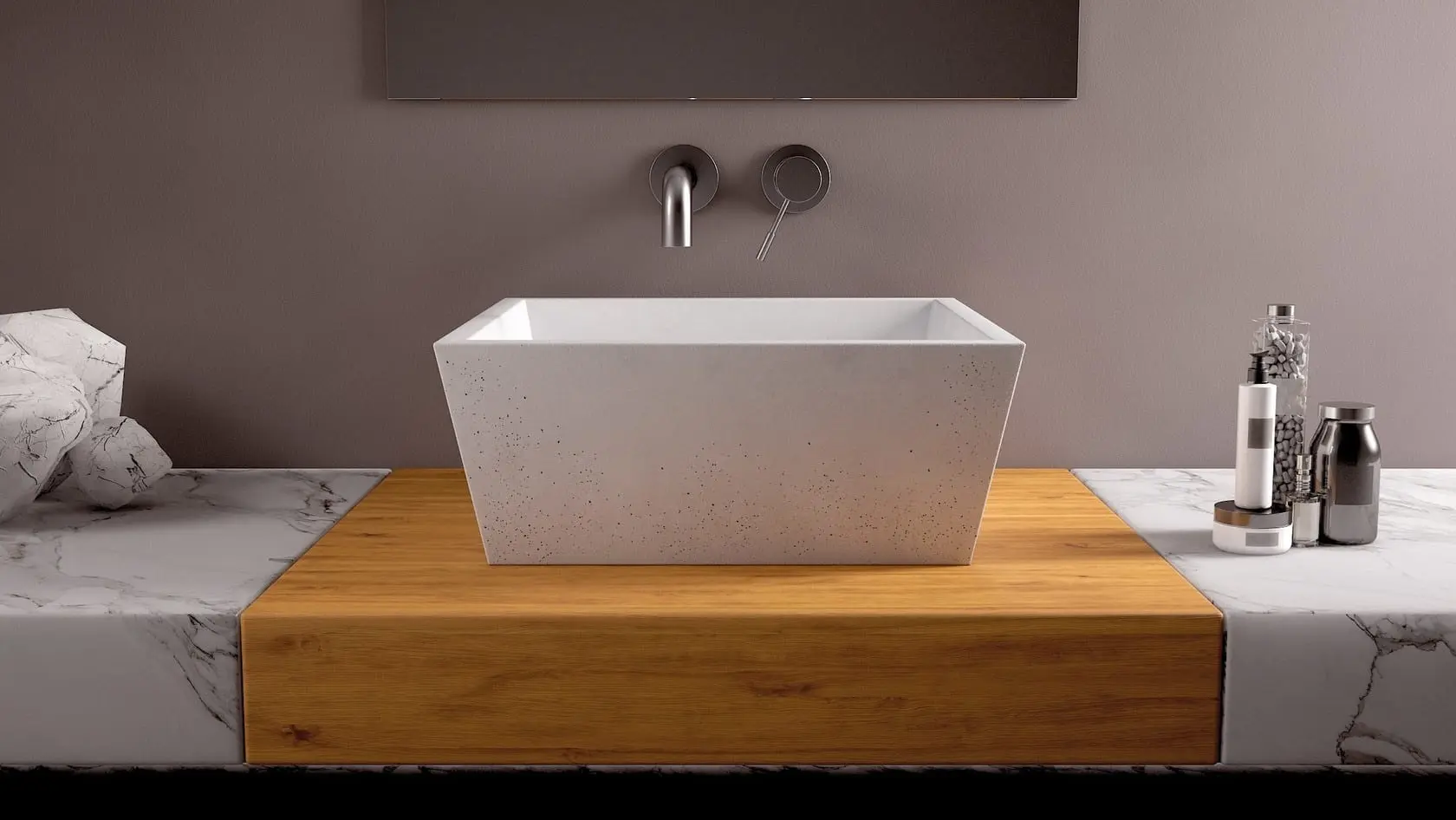 Betonwaschbecken Conicis 40 – Bild 5
