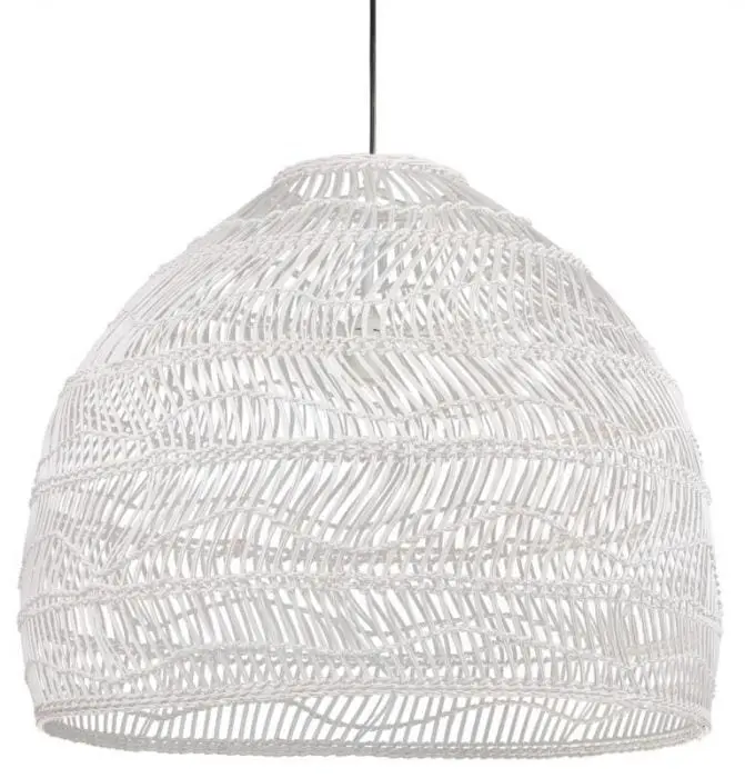 Stylische Hängeleuchte Ball L Weiß HKliving – Bild 2