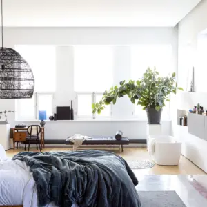 Stylische Hängeleuchte Ball M Schwarz HKliving – Bild 2