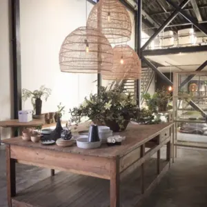 Stylische Hängeleuchte Ball M Natural HKliving – Bild 6