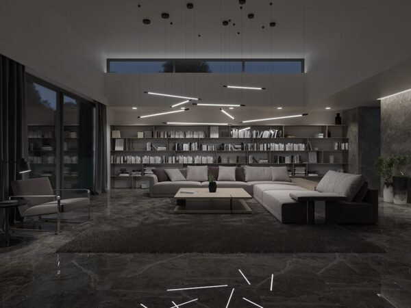 Einzigartige LED-Hängeleuchte Organic Horizon