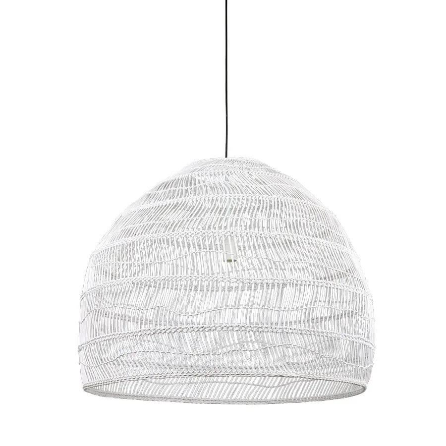 Stylische Hängeleuchte Ball M Weiß HKliving – Bild 1