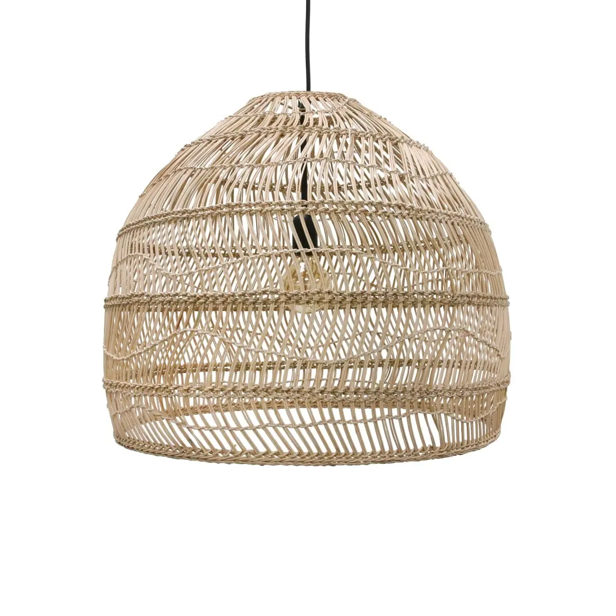 Stylische Hängeleuchte Ball M Natural HKliving – Bild 1