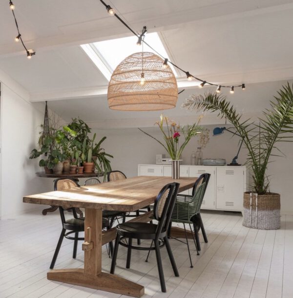 Stylische Hängeleuchte Ball M Natural HKliving