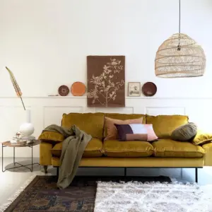 Stylische Hängeleuchte Ball M Natural HKliving – Bild 4
