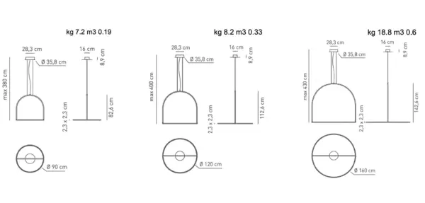 Einzigartige LED Hängeleuchte U-light Axo Light