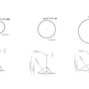 Einzigartige Design LED Hängeleuchte Manto Axo Light – Bild 16